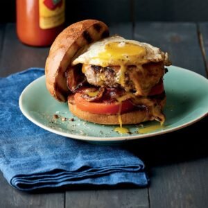 Cheese Bacon & Egg Burger (BBQ Sauce)