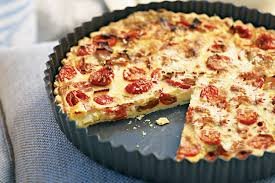 Ham Cheese Tomato Quiche
